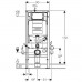 GEBERIT Duofix Montageelement 112 cm mit UP-Spk. für Geruchsabsaugung Umluft,111.370.00.5