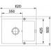 Franke Maris MRG 611-62, 620x500 mm, Küchenspüle Fragranit Cashmere 114.0477.508