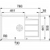 Franke Sirius SID 611-78/45 BB, 780x500 mm, Spüle tectonite, onyx 114.0504.170