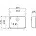 Franke Kubus KBX 110-55, 580×430 mm, Küchenspüle, Edelstahl 122.0382.848