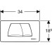 GEBERIT TWINLINE Betätigungsplatte, weiss 115888111