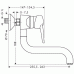 Einhebel-Küchenarmatur Wandmontage DN15 14840000