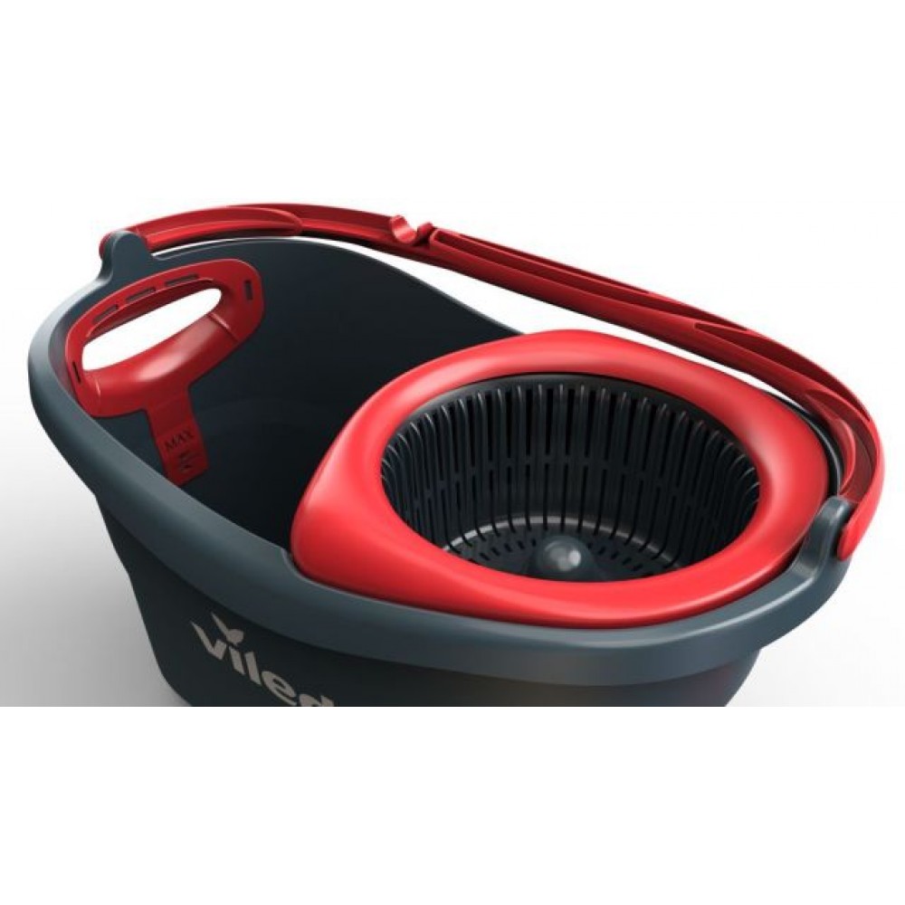 VILEDA Turbo EasyWring & Clean KomplettSet, Wischmop und Eimer mit