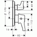 Hansgrohe Ecostat E Thermostat Unterputz mit Ab-/Umstellventil 15720000 chrom