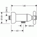 Zweigriff-Brausenarmatur Aufputz DN15 17630000 chrom