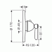 Hansgrohe AXOR CARLTON Thermostat Unterputz mit Hebelgriff 17710000 chrom