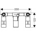 Hansgrohe AXOR Massaud Grundkörper für 3-Loch Waschtischarmatur Unterputz DN15 18113180