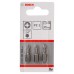 BOSCH Schrauber­bit Extra-Hart, PZ 1, 25 mm, 3er-Pack 2607001554