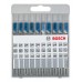 BOSCH 10tlg. Stichsägeblatt-Set Basic for Metal 2607010631