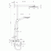 Hansgrohe Chrom Showerpipe Raindance 180 EcoSmart 27141000