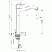 Hansgrohe METRIS C Highriser Einhebelmischer DN15 für Waschtische, Chrom 31078000