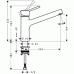 Hansgrohe Talis S Einhebel-Küchenarmatur DN15 edelstahl optik 32851800