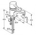 KLUDI Medi Care Waschtisch-Einhebelmischer mit Klinic-Armhebel chrom 341130524