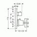 Hansgrohe Axor Citterio Thermostatbatterie mit Absperrventil mit Kreuzgriff 39705000