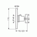 Hansgrohe Axor Citterio Highflow Thermostat mit Kreuzgriff 39716000
