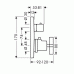 Hansgrohe Axor Citterio Thermostatbatterie mit Ab-/Umstellventil mit Kreuzgriff 39725000