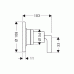 Hansgrohe Axor Citterio Trio / Quattro Absperr-/Umstellventil DN20 mit Hebelgriff 39920000