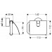 Hansgrohe Axor Uno2 Papierrollenhalter chrom 41538000