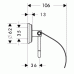 Hansgrohe Logis Classic WC-Bürste mit Behälter aus Keramik chrom 41632000