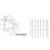 Kaldewei Duschwanne Zirkon 506-2 mit Styroporträger 80x90x6,5