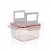 BANQUET Vorratsdose SUPER CLICK 1,2L mit Raster Rot 55BO893BR