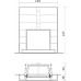 EDILKAMIN DROMOND Kaminbausatz für Cristal 90, ambra-weiss 623770