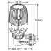 HEIMEIER Thermostat-Kopf WK mit eingebautem Fühler und 2 Sparclips, 7300-00.500