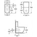 Roca Meridian Stand WC kapotte kombi compact 7342248000