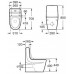 Roca Khroma Stand-WC kombi MaxiClean 734265700M