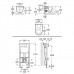 Roca Meridian Set Wand WC + Modul 789009000M