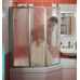 RAVAK SUPERNOVA VS3 100 satin+transparent Badewanneschirm BeHappy dreiteilig 795P0U00Z1