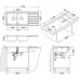 ALVEUS LINE 100 Maxim Edelstahlspüle, 1165 x 505 mm, F/S 1092001