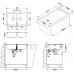 ALVEUS LINE 90 Maxim Edelstahlspüle, 795 x 505 mm, F/S 1092002