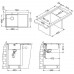 ALVEUS PURE 40 UP L Edelstahlspüle, 790 x 525 mm, links 1123789