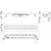 ALCAPLAST Low Duschrinne mit Rand 850mm für den perforierten Rost APZ101-850