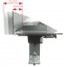ALCAPLAST Low Duschrinne mit Rand 750 mm für den perforierten Rost zur Wand APZ104-750