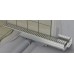 ALCAPLAST Low Duschrinne mit Rand 550 mm für den perforierten Rost zur Wand APZ104-550