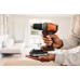 Black & Decker BCD382D2XK-QW Akku-Bohrschrauber (45Nm/18V/2x2,0Ah), Koffer