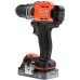 Black & Decker BCD383D2XK-QW Akku-Schlagbohrschrauber (45Nm/18V/2x2,0Ah), Koffer