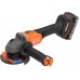 Black & Decker BCG6L8D1S-QW Akku bürstenloser Winkelschleifer (18V/1x2,0Ah), 3x Scheibe