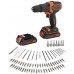 Black & Decker BDCHD18BAFC-QW Akku-Schlagbohrschrauber (40Nm/18V/2x1,5Ah), Koffer +Zubehör