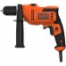 Black & Decker BEH200K-QS Schlagbohrmaschine (500W/13mm), Koffer
