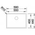 BLANCO Unterbauspüle CLARON 550-U Edelstahl Steelart | InFino Ablauf 521579