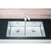 BLANCO Einbauspüle CLARON 400/400-IF Edelstahl Steelart InFino Ablauf 521617