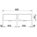 BLANCO Einbauspüle CLARON 400/400-IF Edelstahl Steelart InFino Ablauf 521617