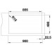 BLANCO Edelstahlspüle ANDANO 400/400-IF/A Edelstahl Seidenglanz 525249