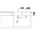 BLANCO Edelstahlspüle ANDANO 400/400-IF/A Edelstahl Seidenglanz 525249