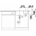 BLANCO Einbauspüle SUBLINE 340/160-F Silgranit flächenbündig einbaubar,schwarz 525984