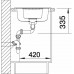 BLANCO ZIA 6 S Silgranit schwarz doppelseitiges Design 526021