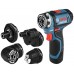 BOSCH GSR 12V-35 FC L-BOXX 102, 2x akku 3,0 Ah, adapter Akku-Bohrschrauber 06019H3000